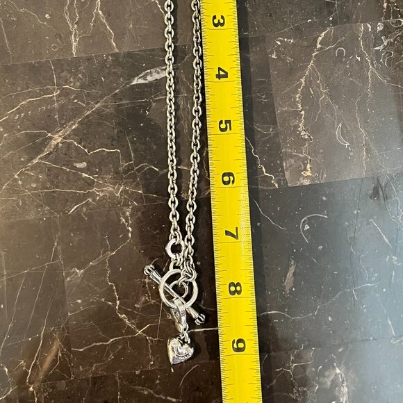 Vintage Juicy Couture Silver Charm Necklace - Picture 4 of 9